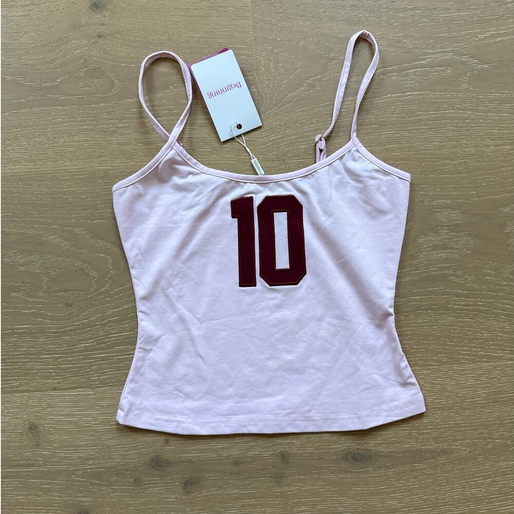 Beginning Boutique Cami Top 10 Karey Size US 0 Pink Red